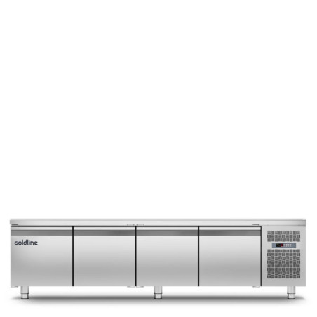 Tiefkühlunterbau GN 4 Türen – 380 L Volumen | coldline
