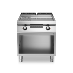 Grill Plate 2/3 Smooth 1/3 Ribbed 800x730 mm Modular | Restohotelstore