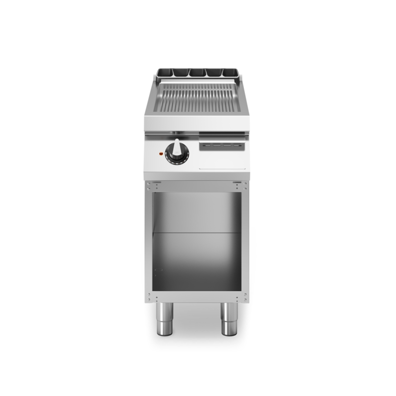 Grill ribbed chrome plate 400x900 mm MODULAR | Restohotelstore