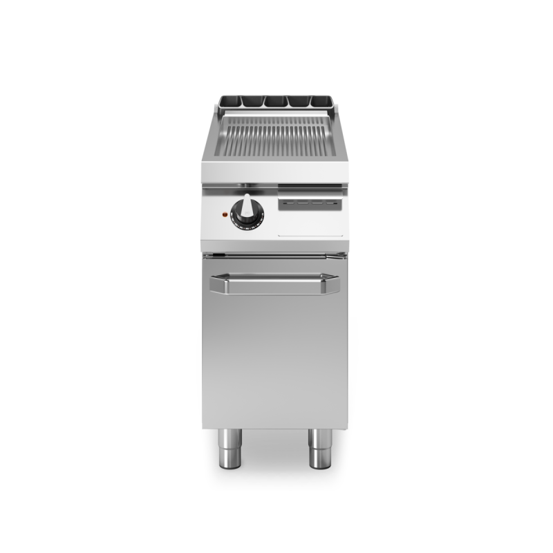 Grill Chrome ribbed plate R90/40FTE/CR MODULAR | Restohotelstore