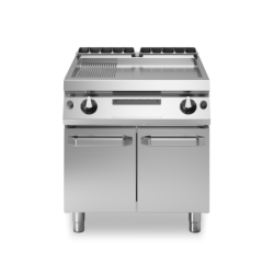 Grill Plate 2/3 Smooth 1/3 Ribbed on Cabinet 800x900 MODULAR | Restohotelstore