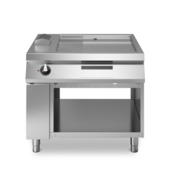 Grill plate 2/3 smooth 1/3 ribbed on cabinet ROC 1100 Modular | Restohotelstore