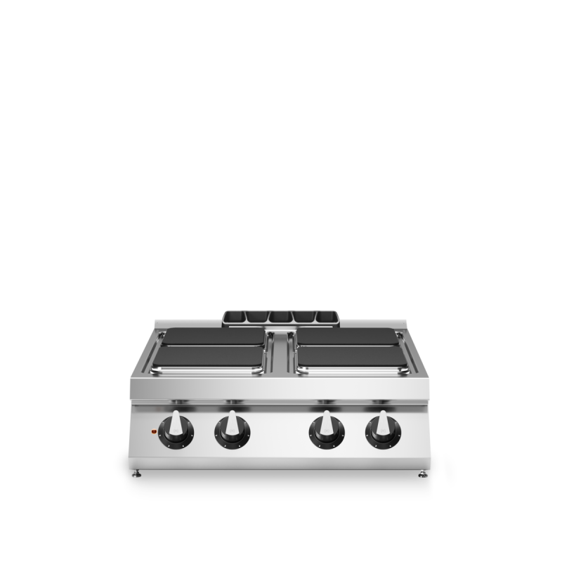 Electric range 4 square plates 800x730 mm | modular